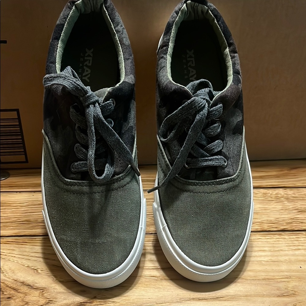 Men's Xray Green Camouflage Canvas Shoes